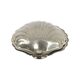 Vintage Argent Plaqué Shell Beurrier Caviar Holder Verre Marqué