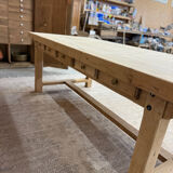 Large farmhouse table with 10 drawers