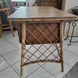 Louis Sognot rattan and bamboo desk