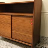 Library, buffet sliding doors, 50's