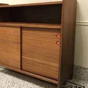 Bibliothèque buffet portes coulissantes 50's