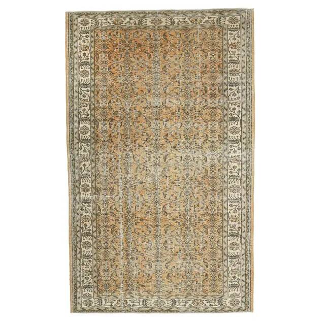 1940s Vintage Turkish Hand-Knotted Area Rug 180x290