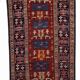 Handmade antique Caucasian Shirvan rug 134cm x 271cm 1880s - 1B491