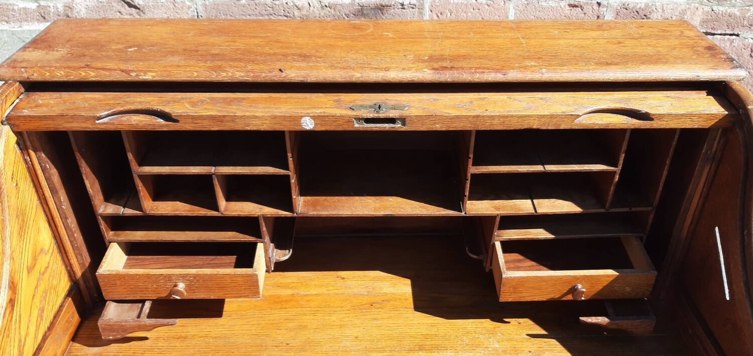American "Roll Top" desk in oak.