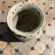 Vase en grès de Puisaye à décor de feuille