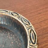 Danish pottery bowl in mid-century Lovemose style, 1960s.