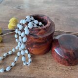 Wooden box with lid