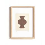 Collection of 4 abstract paintings, Col.Moka, on paper, signed Eawy