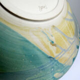 Very large fruit bowl Egbert Boonstra craftsmanship Netherlands vintage ceramics