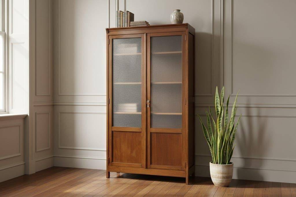 Vitrine vintage XL en bois