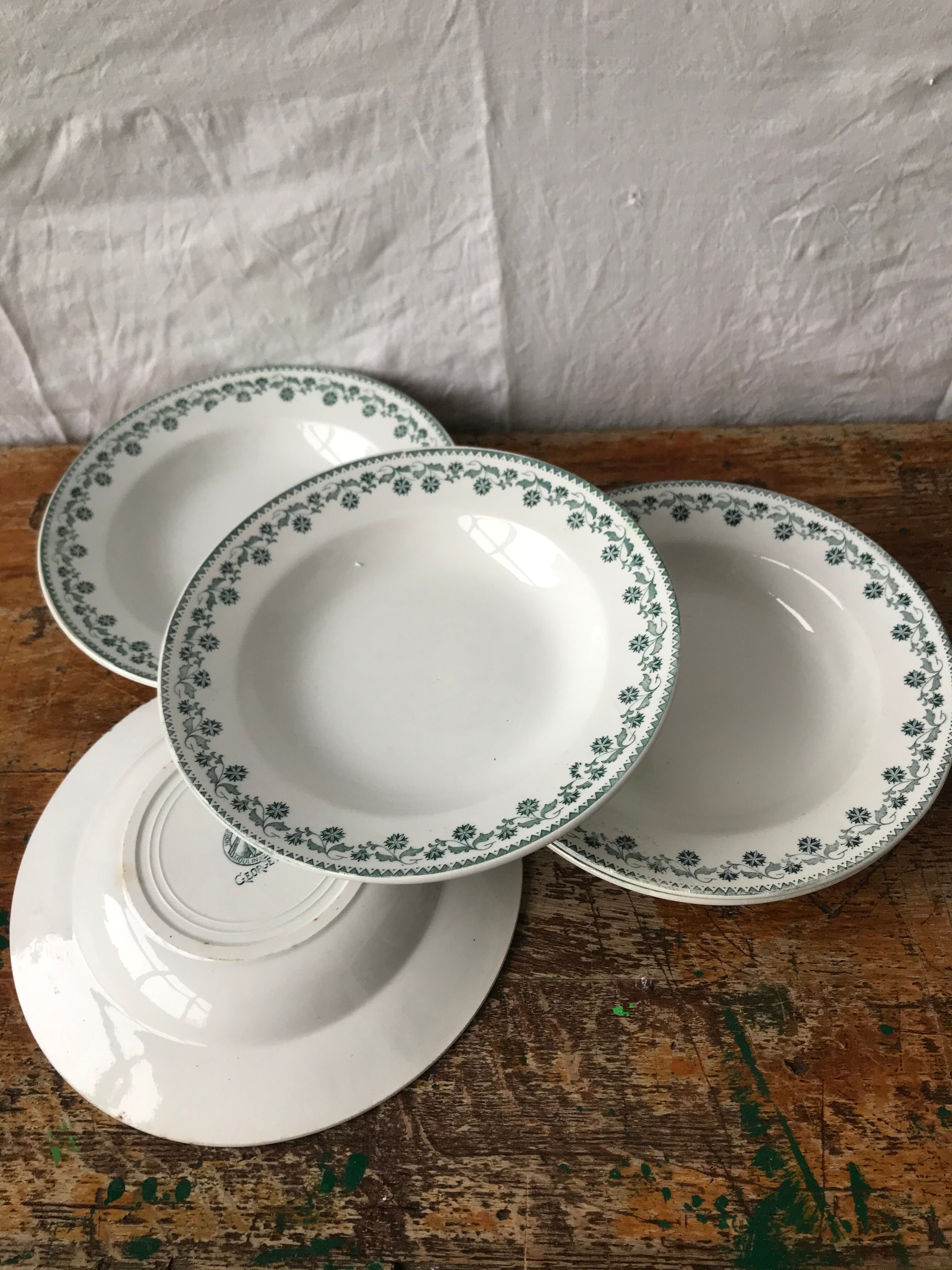 5 soup plates Moulin des louos