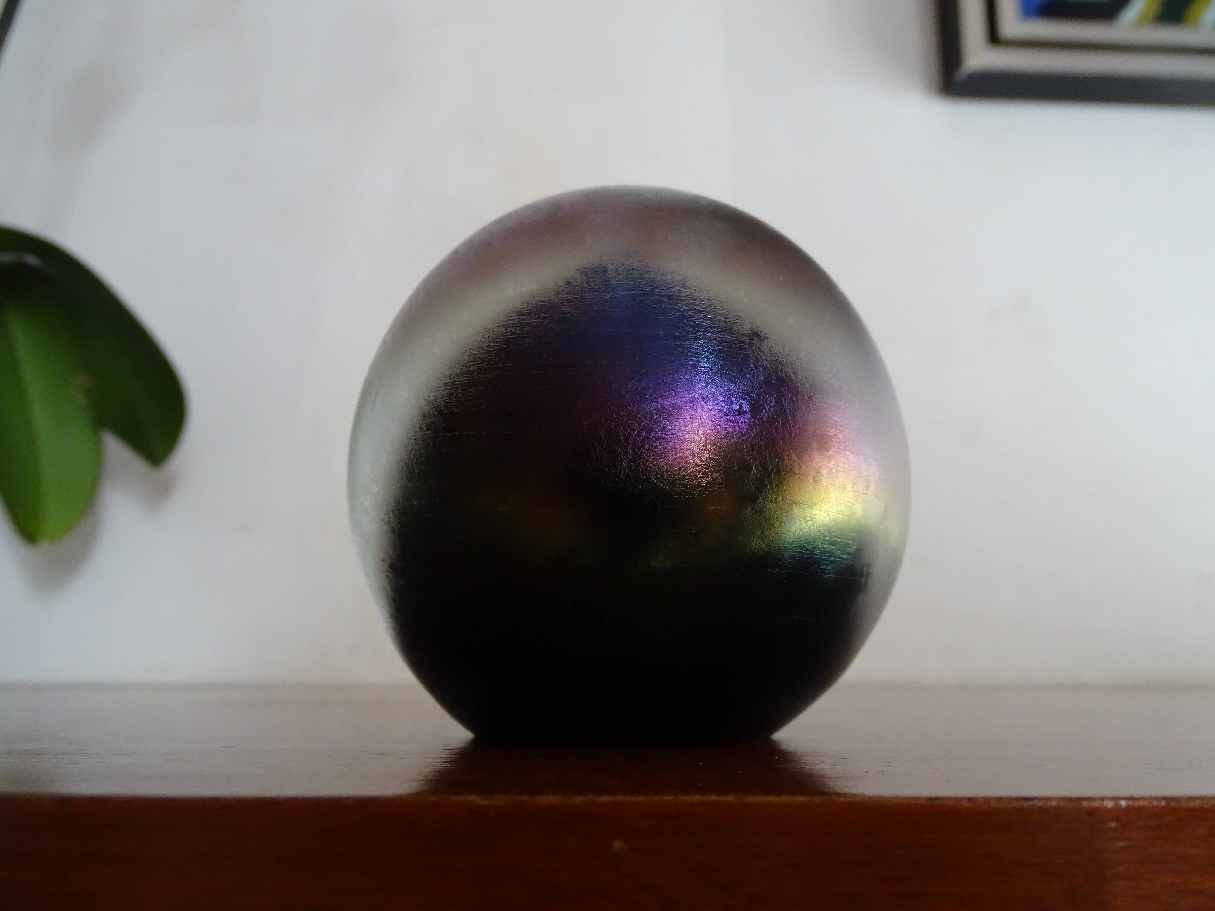 Multicolor multicolor iridescent glass ball paper press