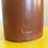 Bouteille en grès marron de 0,5 litre de contenance