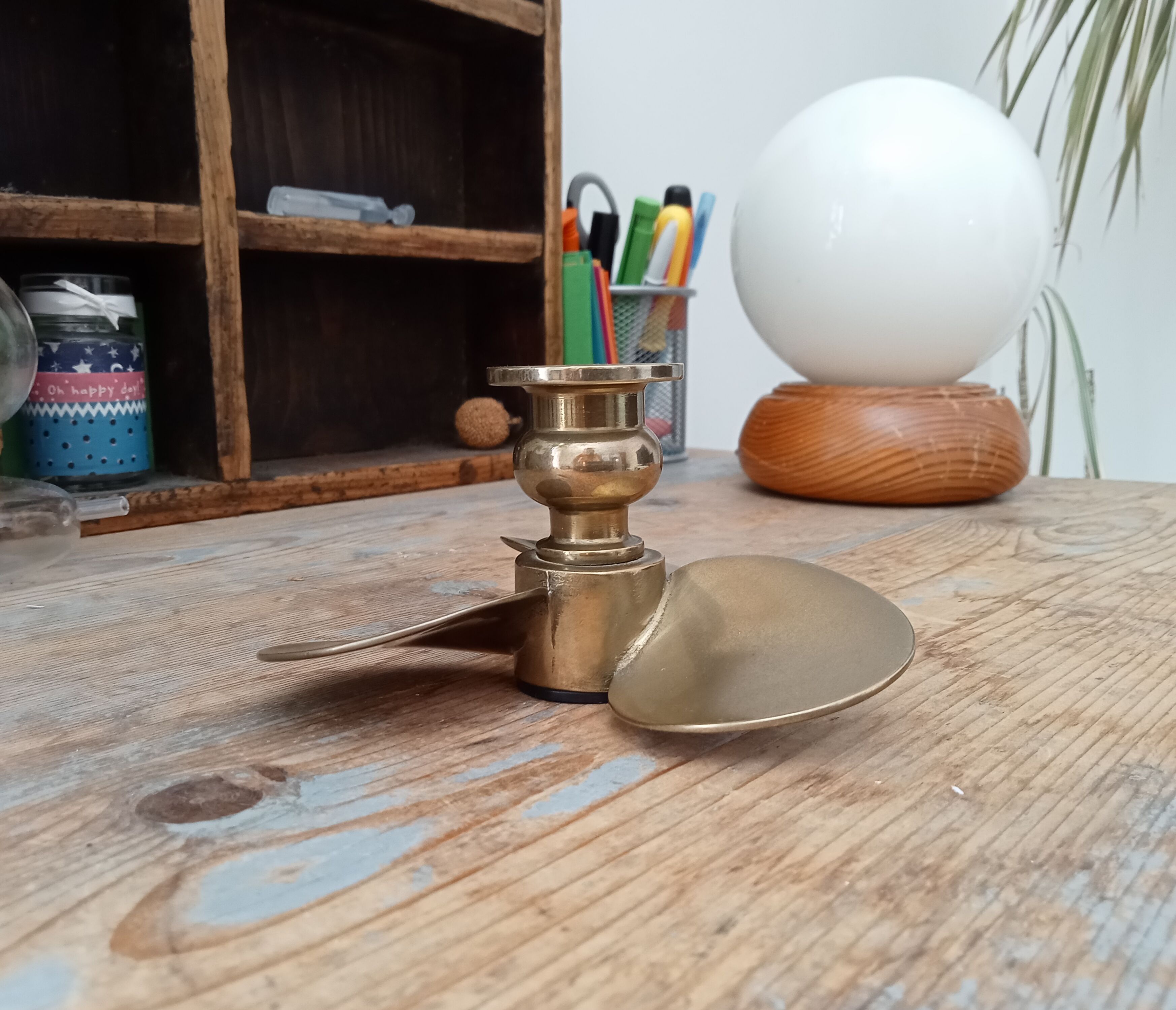 Vintage propeller candle holder 60/70s