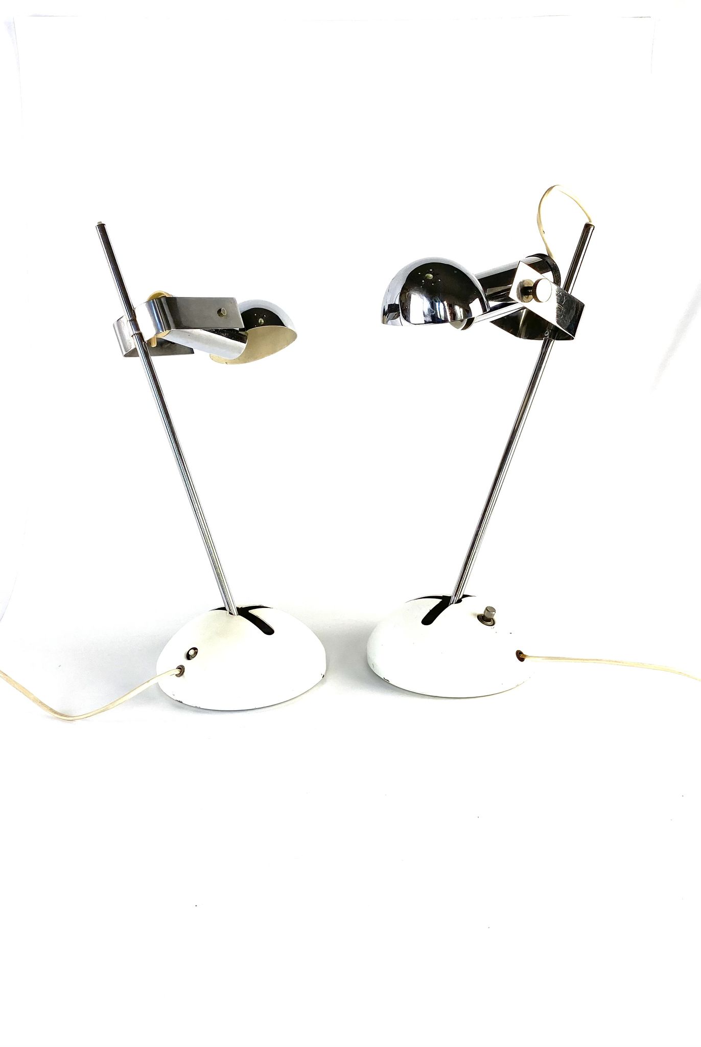 Robert Sonneman, pair of T395 Table Lamp for Luci Milan, 1972