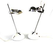 Robert Sonneman, pair of T395 Table Lamp for Luci Milan, 1972