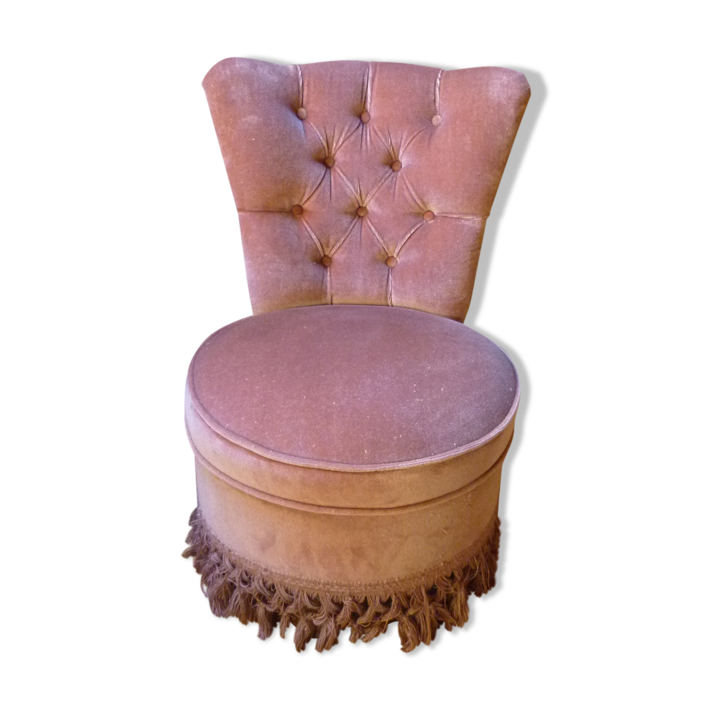Toad padded velvet armchair