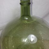 Dame jeanne verre souffle vert