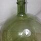 Demijohn glass green breath