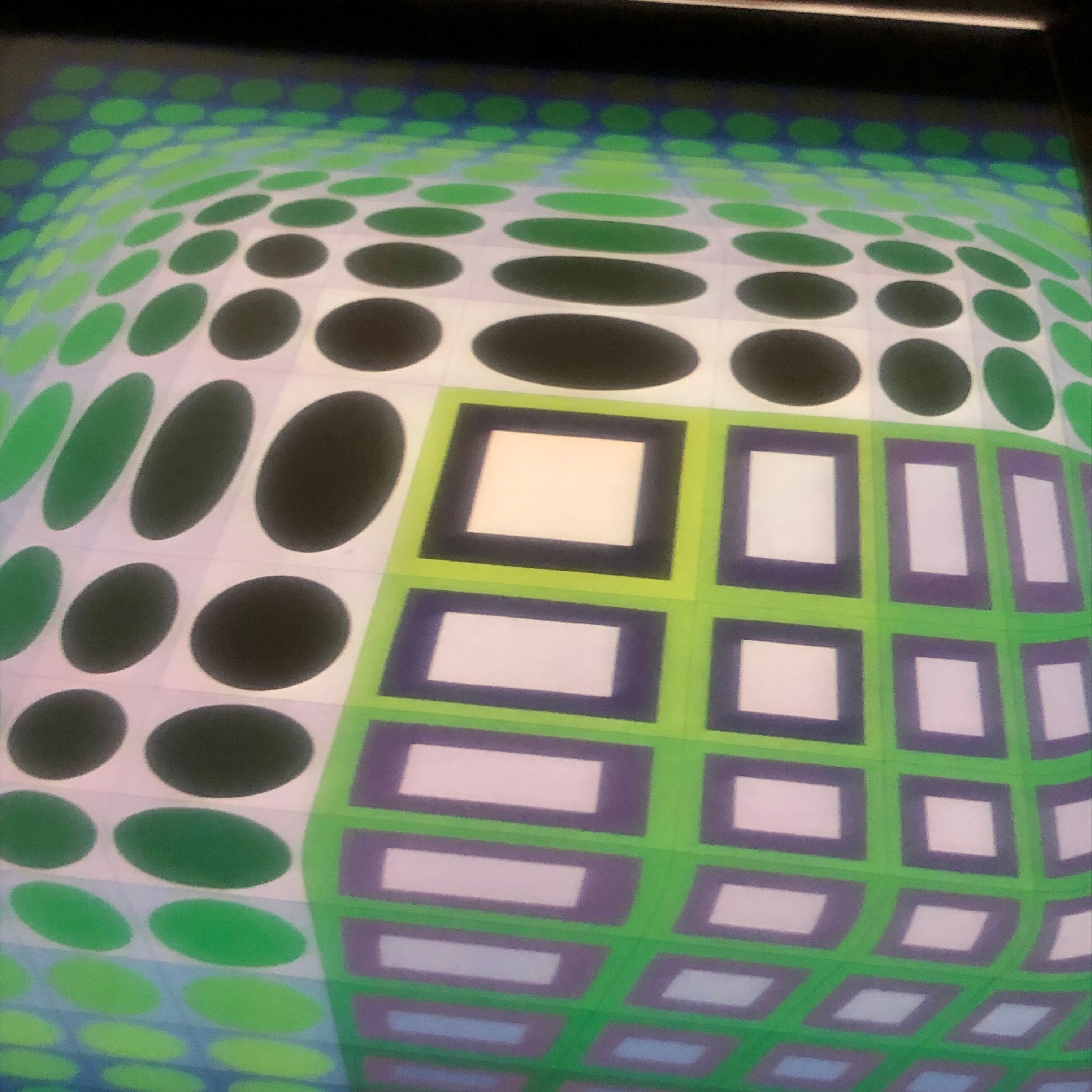 Complete portfolio (8 plates) from 1975 - Universal structures of the checkerboard - Victor Vasarely