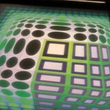 Complete portfolio (8 plates) from 1975 - Universal structures of the checkerboard - Victor Vasarely