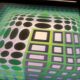 Complete portfolio (8 plates) from 1975 - Universal structures of the checkerboard - Victor Vasarely