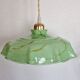 Caramel marbled green pendant light