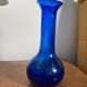 Blue blown glass vase