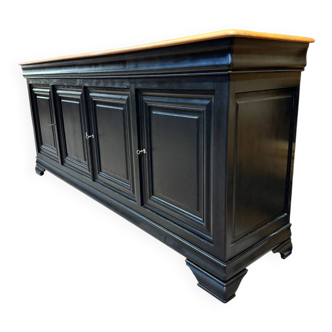 Enfilade with 4 doors in solid cherry wood - Louis-Philippe style