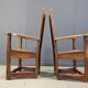 Vintage church chairs, set of 6 - 1950s