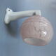 Art deco wall lamp with porcelain holder