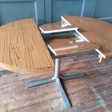 Vintage round table with extensions 1970