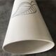 White and brown white and brown form évase vase leaf pattern - 40 cm