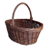Vintage wicker oval basket