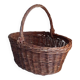 Panier ovale en osier vintage