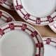 6 vintage ironstone dessert plates Moulins des Loups - Stuar model