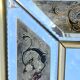 Miroir De Venise avec verre gravé decor floral