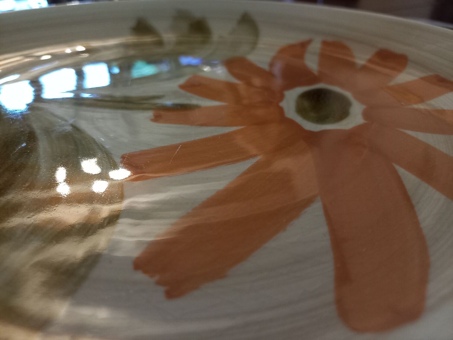 6 flat plates Saint Amand model Isis vintage 1960s 1970s