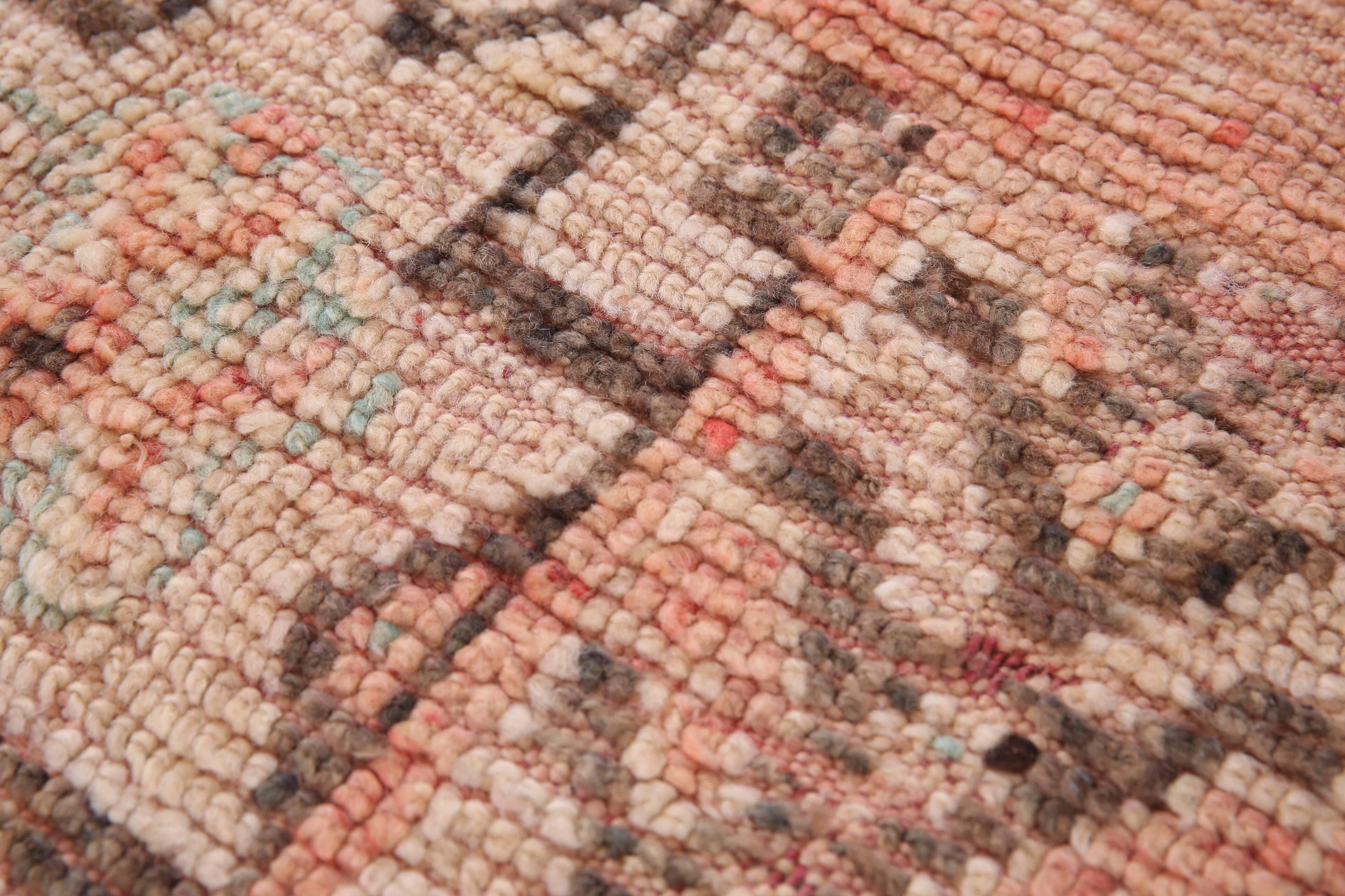 Pink Vintage Moroccan Rug 180 x 344 cm - Berber Wool Rug - Handmade Rug