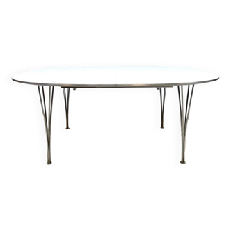 Vintage extendable dining room table Fritz Hansen XXL