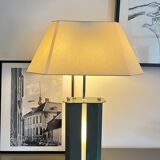 Vintage Postmodern Table Lamp, 4 Light Metal Lamp with Chrome Details, ´80