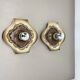 Set of Two POP ART Ceramic Fat Lava Wall Lights by ARO Lights Germany 1970s