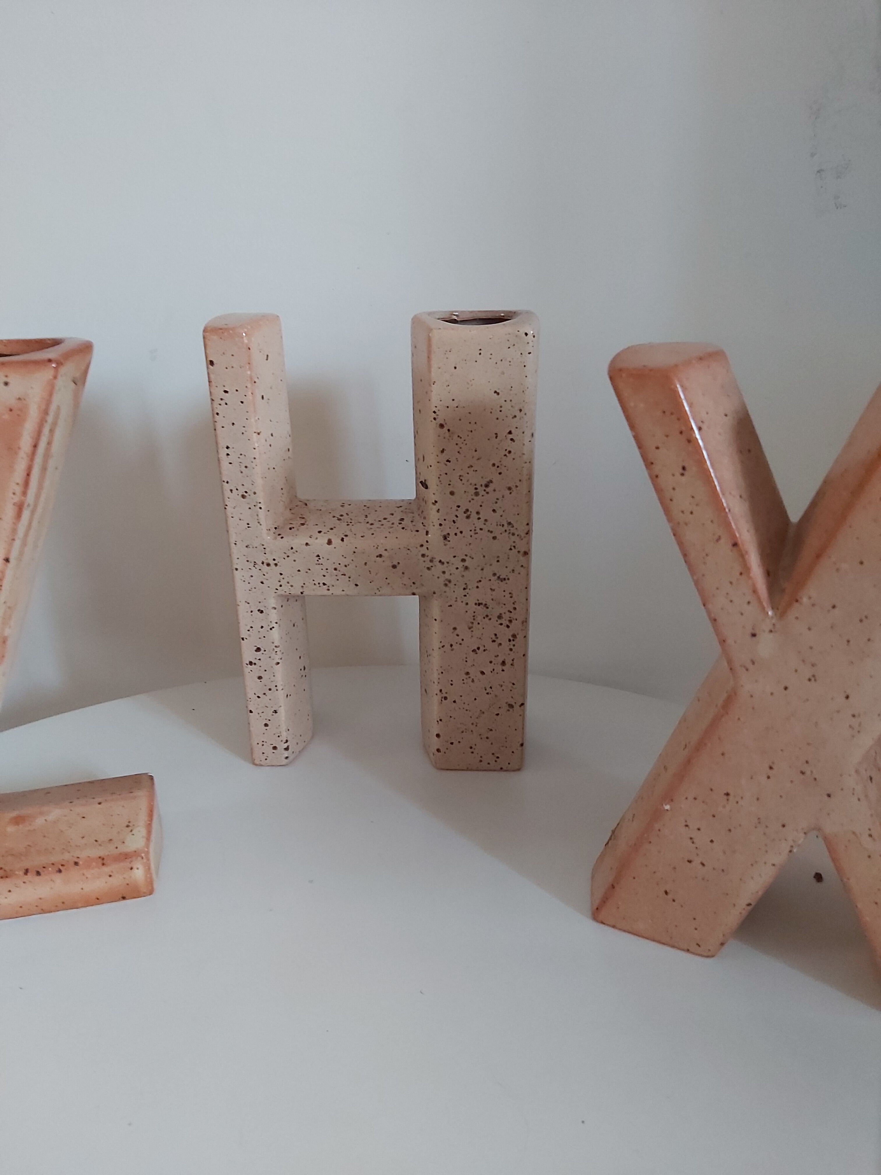 Série de 3 vases en grès vintage
