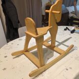 Rocking horse made of solid pine