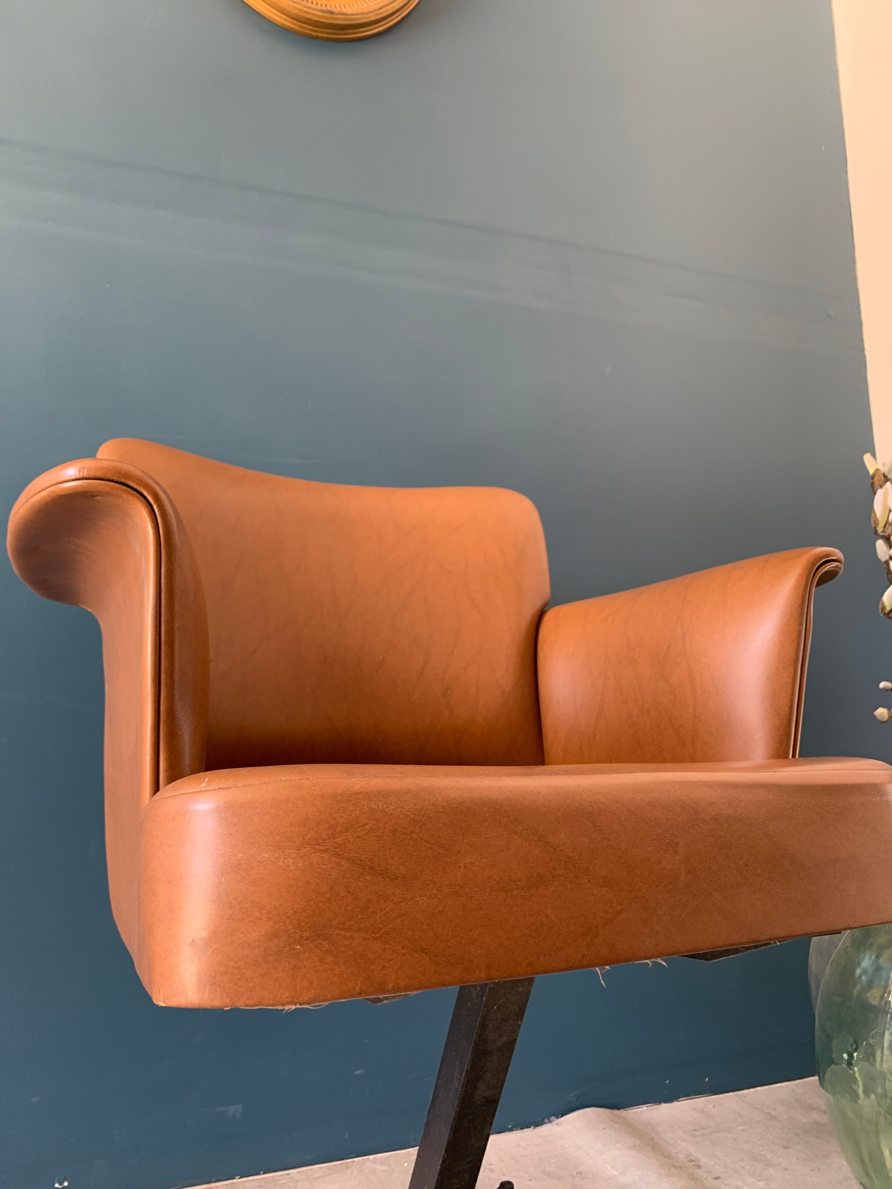 Vintage skai armchair