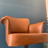 Vintage skai armchair