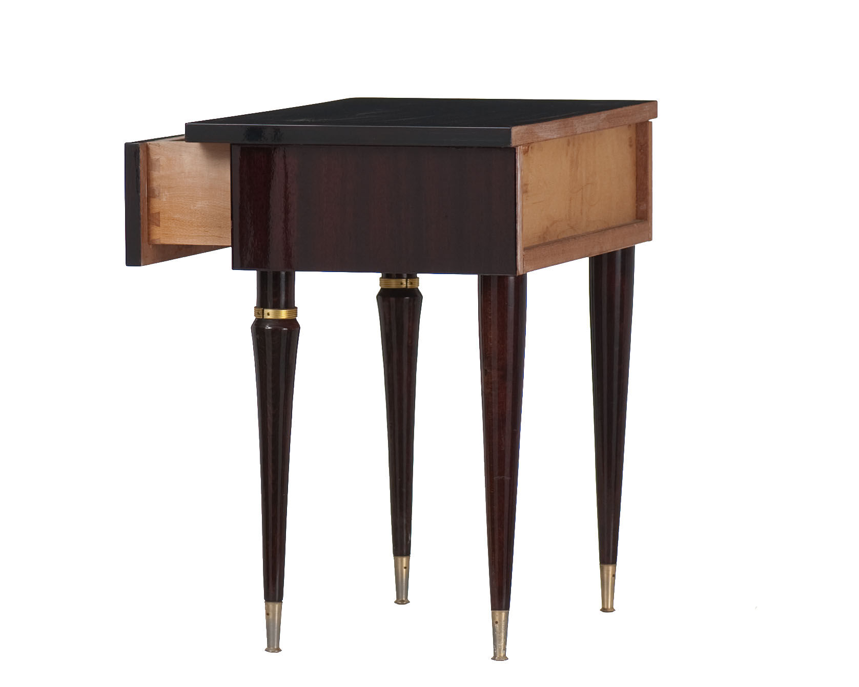 Vintage rosewood bedside table 60s