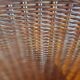 Set of 2 armchairs in adult varnished woven rattan