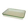 34.5x25.5 vintage enamelled steel 34.5x25.5 rectangular dish