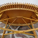 Sun rattan coffee table